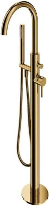 Omnires Y freistehende goldene Wannen- und Duscharmatur