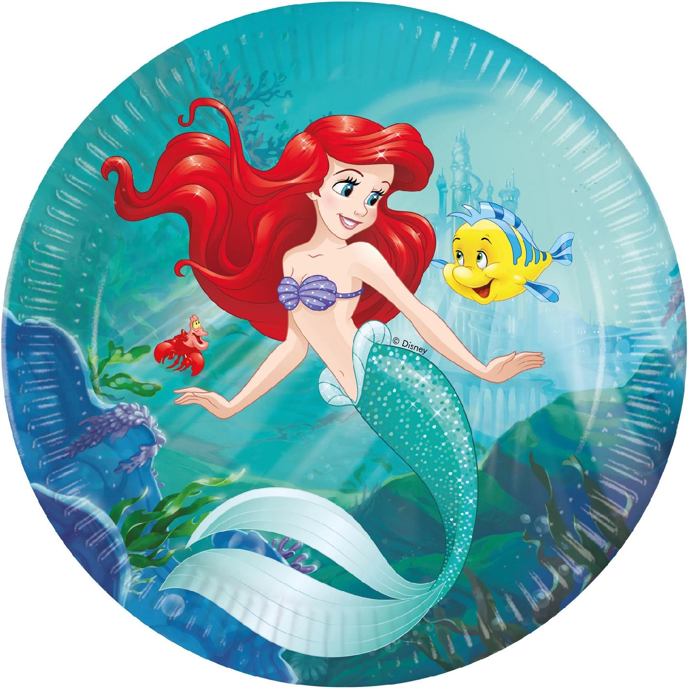 Procos Disney Prinzessin Kuchen Teller Arielle