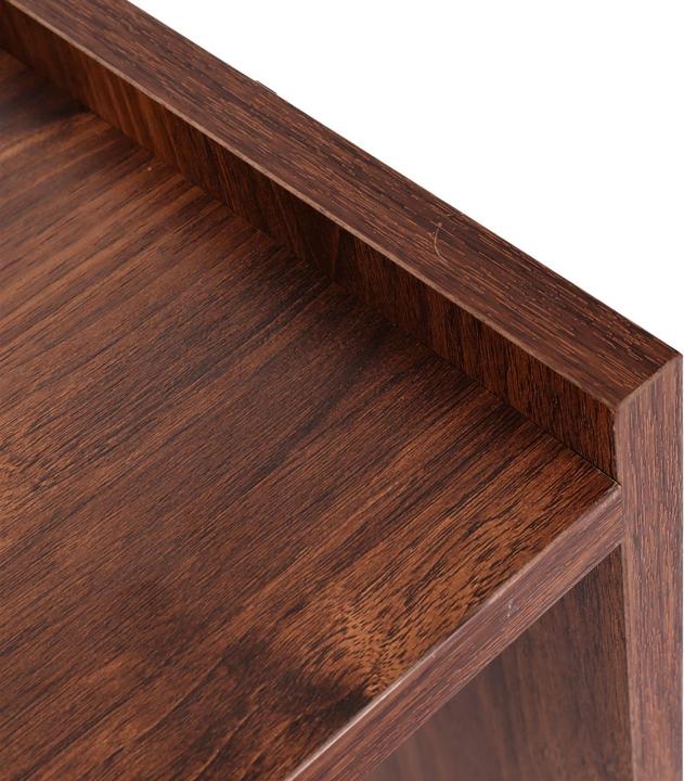 Produktbild Swisshandel24 Schreibtisch HWC-J78, Bürotisch Computertisch Arbeitstisch, Schublade, 78x121x60cm Walnuss-Optik (78 x 121 x 60 cm)