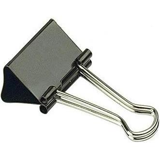 Thumbnail - Alco, Büroklammer, Foldbackklemmer 15mm 5mm Stahl schwarz 12 St./Pack. (1 x)