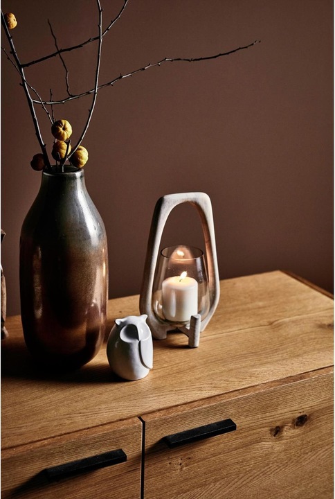 Immagine prodotto Leonardo Vaso lampadario Calmo, Marrone, 34 cm (1 x, 16 x 16 x 36 cm)