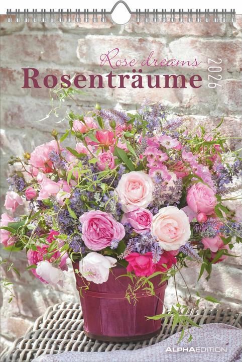 Actual product image Alpha Edition Rosenträume 2026 - Bildkalender 23,7x34 cm - Kalender mit Platz für Notizen - mit vielen (Hardcover, German, French, Italian, English)