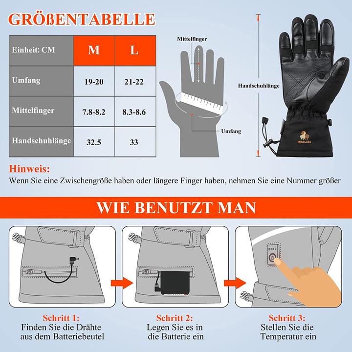 Produktbild Mia&Coco Beheizbare Handschuhe