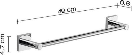 Productafbeelding Domoletti Macao Handdoekhouder 45 Verchroomd