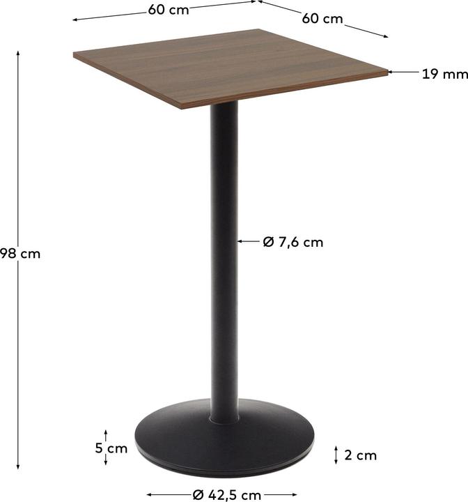 Image du produit Kave Home Esilda (60 x 60 x 98 cm)