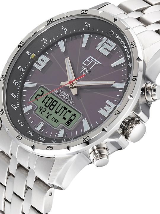 Produktbild ETT EGS-11551-21M Solar Drive Funk Professional 43mm 10ATM (Chronograph, Digitaluhr, Analoguhr, 43 mm)