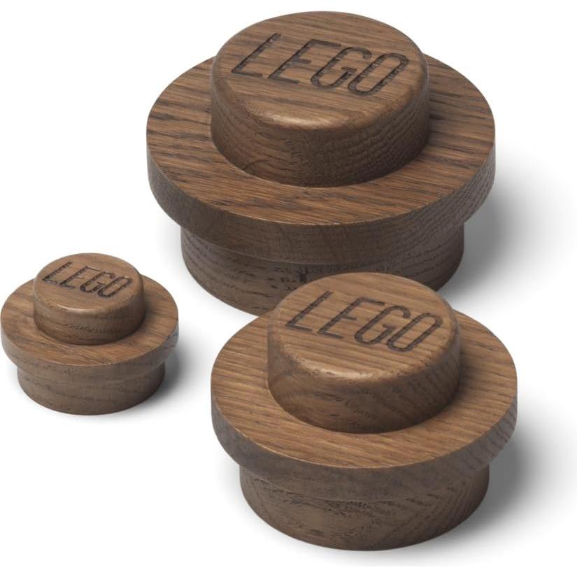 Thumbnail - Room Copenhagen, Garderobe + Kleiderhaken, 1x1 Wooden Wall Hanger Set - Oak Dark Stained
