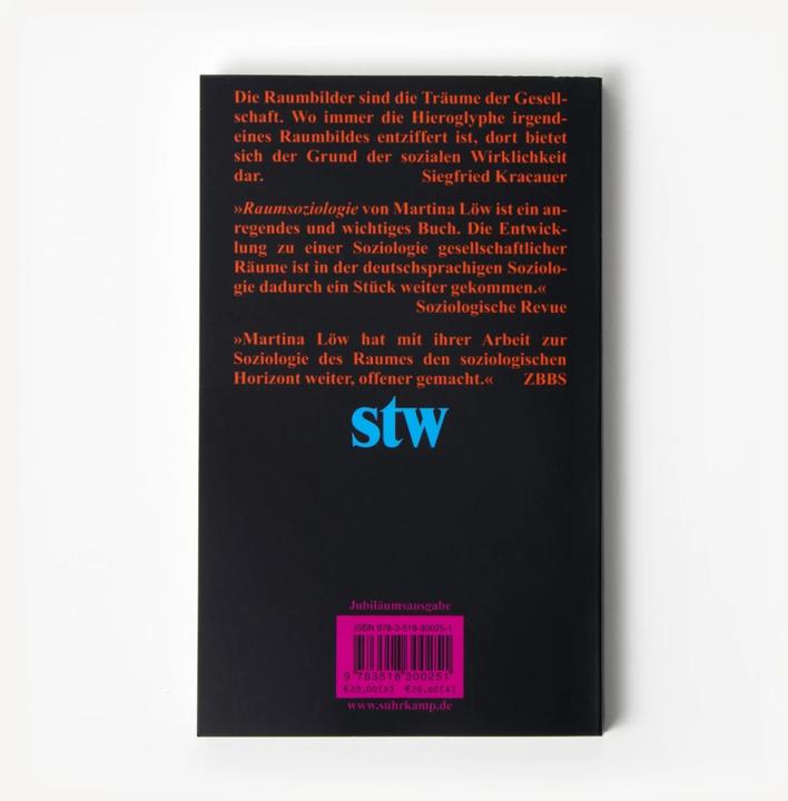 Actual product image Raumsoziologie (German, Martina Löw, 2023)