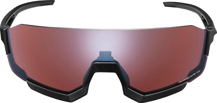 Actual product image Shimano Unisex goggles Aerolite HC black (Black, Ridescape with high contrast)
