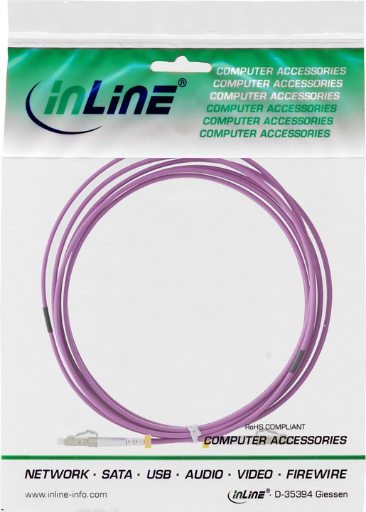 Image du produit InLine Câble à fibre optique duplex LC/LC 50/125um OM4 50m (CAT7, 50 m)
