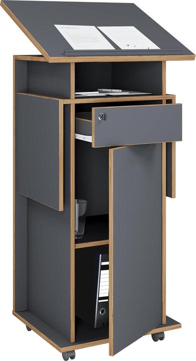 Image du produit VCM Holz Stehpult Rednerpult Rollen Salia T