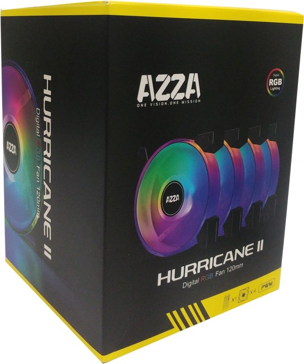 Produktbild Azza Hurricane II Digital RGB (120 mm, 4 x)