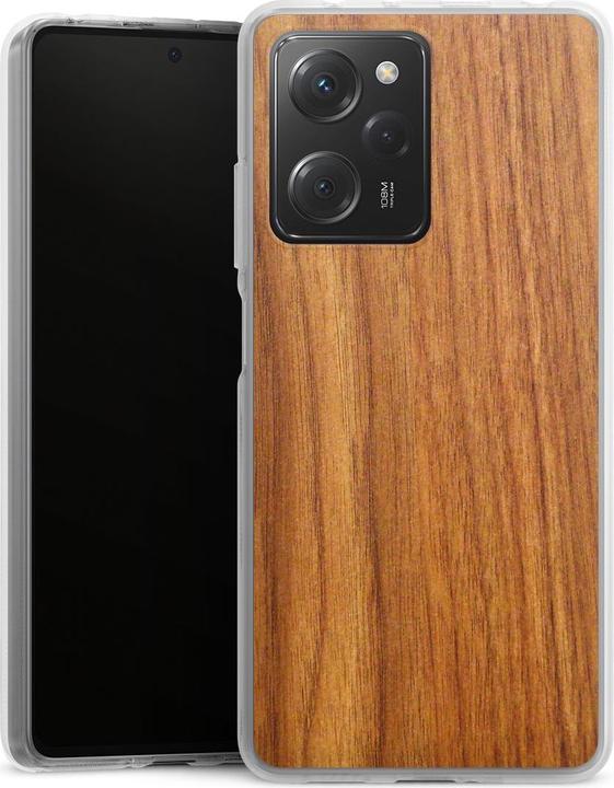 Produktbild DeinDesign Silikon Hülle für Xiaomi Poco X5 Pro Handyhülle Case Smartphone Schutzhülle Holz Holzoptik Lärche (Xiaomi Poco X5 Pro)