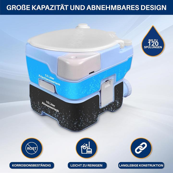 Produktbild SereneLife Tragbare Campingtoilette