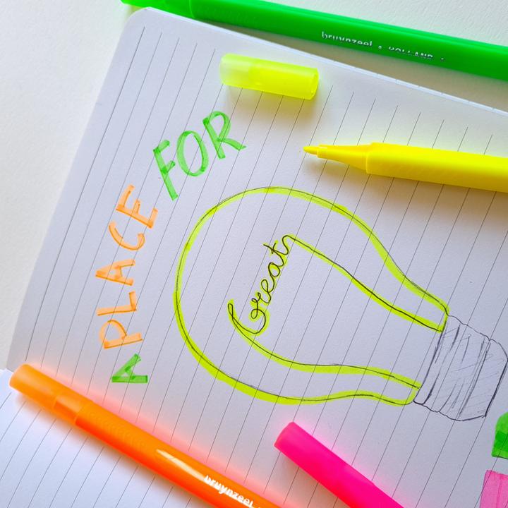 Produktbild Bruynzeel Filzstifte Neon 4 Farben (4x)