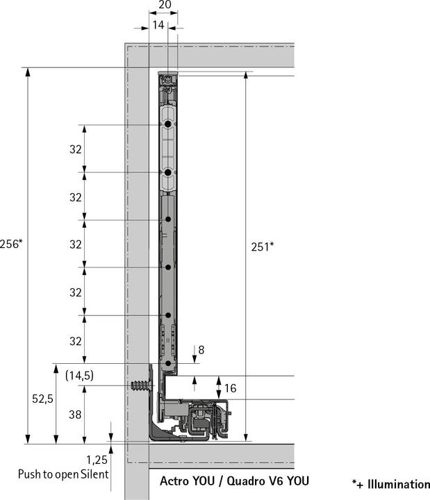 Produktbild Hettich Zargen-Set AvanTech YOU, 251