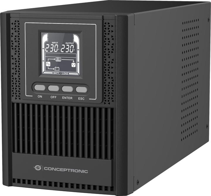 Image du produit Conceptronic ZEUS UPS 1000VA 900W Online UPS,IEC EPO Port (1000 VA, 900 W, Double convertisseur en ligne Onduleur)