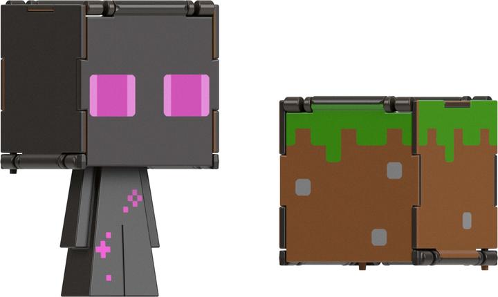 Actual product image Minecraft Flippin' Figure Enderman + Grass