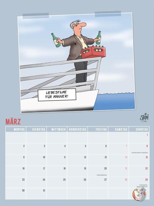 Produktbild Viel Spass im neuen Jahr 2026 mit Uli Stein by CheekYmouse: Monatsplaner mit komplett neuen (30 x 40 cm, Harter Einband, Deutsch)