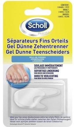 Actual product image Scholl Set of 3 Fine Toe Separators - Pack of 3 (Toe separators)
