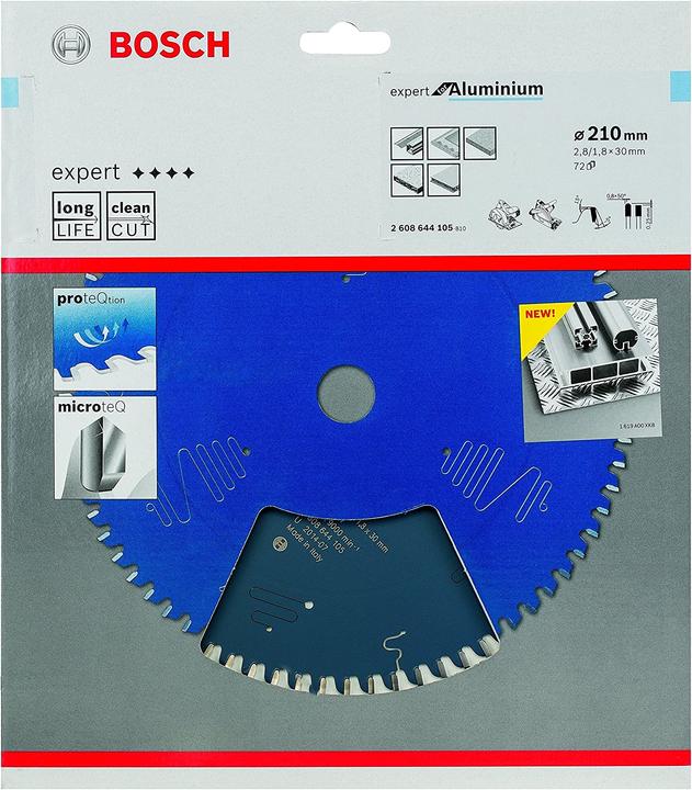 Produktbild Bosch Professional Zubehör Kreissägeblatt Expert for Aluminium, 210 x 30 x 2,8 mm, 72