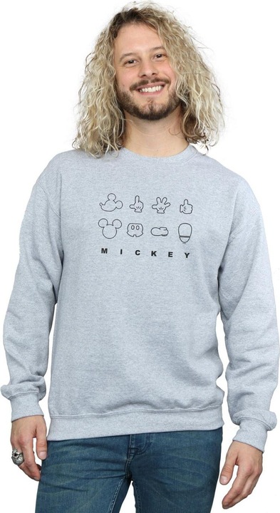 Immagine prodotto Disney Mickey Mouse Deconstructed Felpa Uomo (5XL)