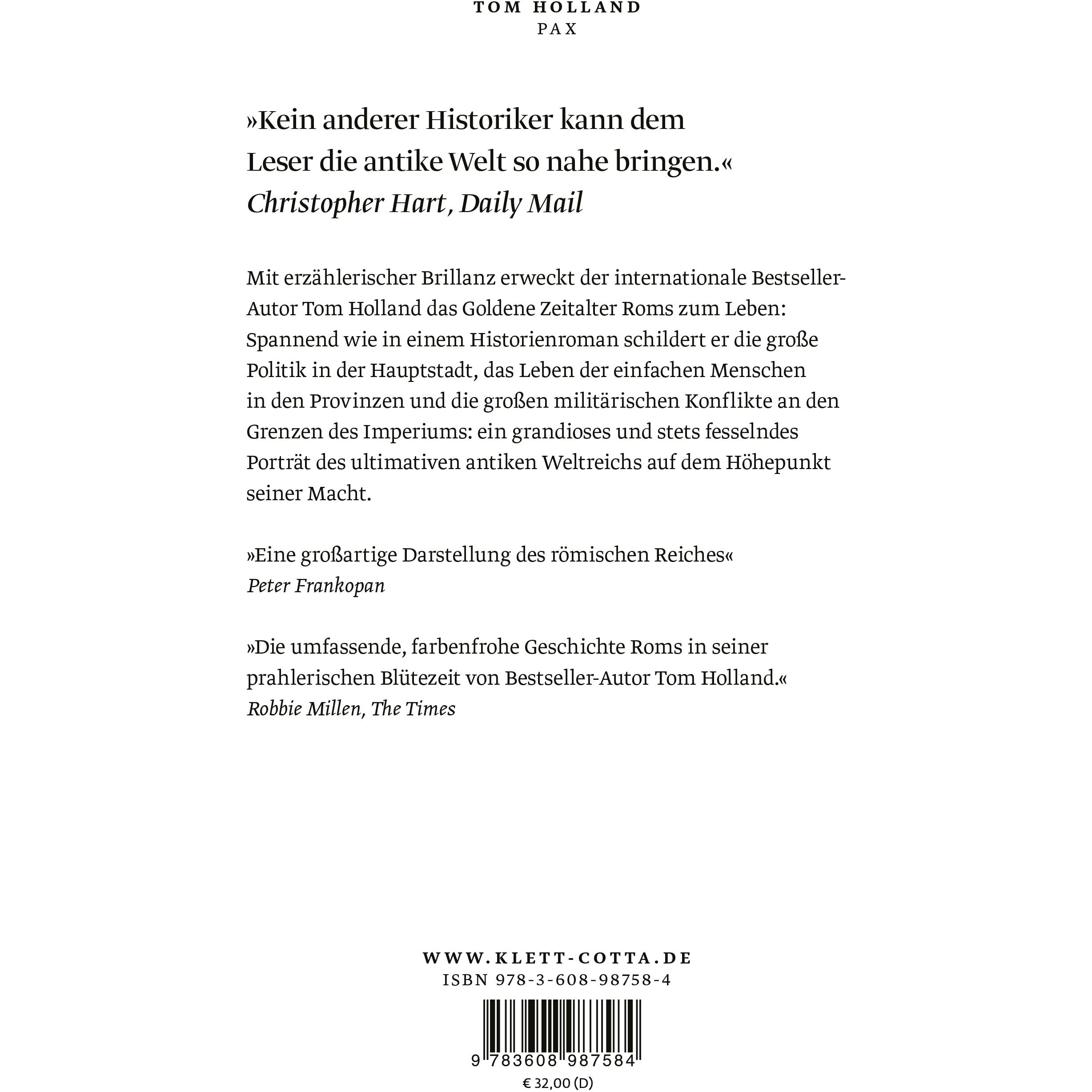 Thumbnail - Pax, Sachbücher von Tom Holland, Susanne Held