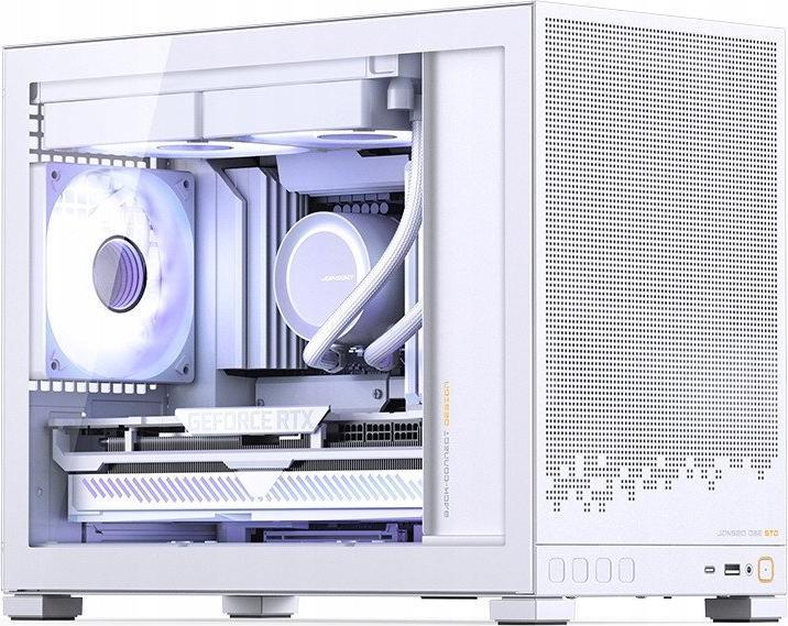 Jonsbo D32 STD White PC-Gehäuse, Mini-Gehäuse, mATX, Tempered Glass - weiss (Mini-ITX, mATX)