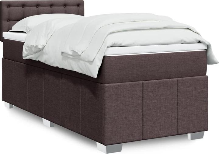 Produktbild vidaXL Bo x springbett mit Matratze 140 x 190 cm Stoff (140 x 190 cm)