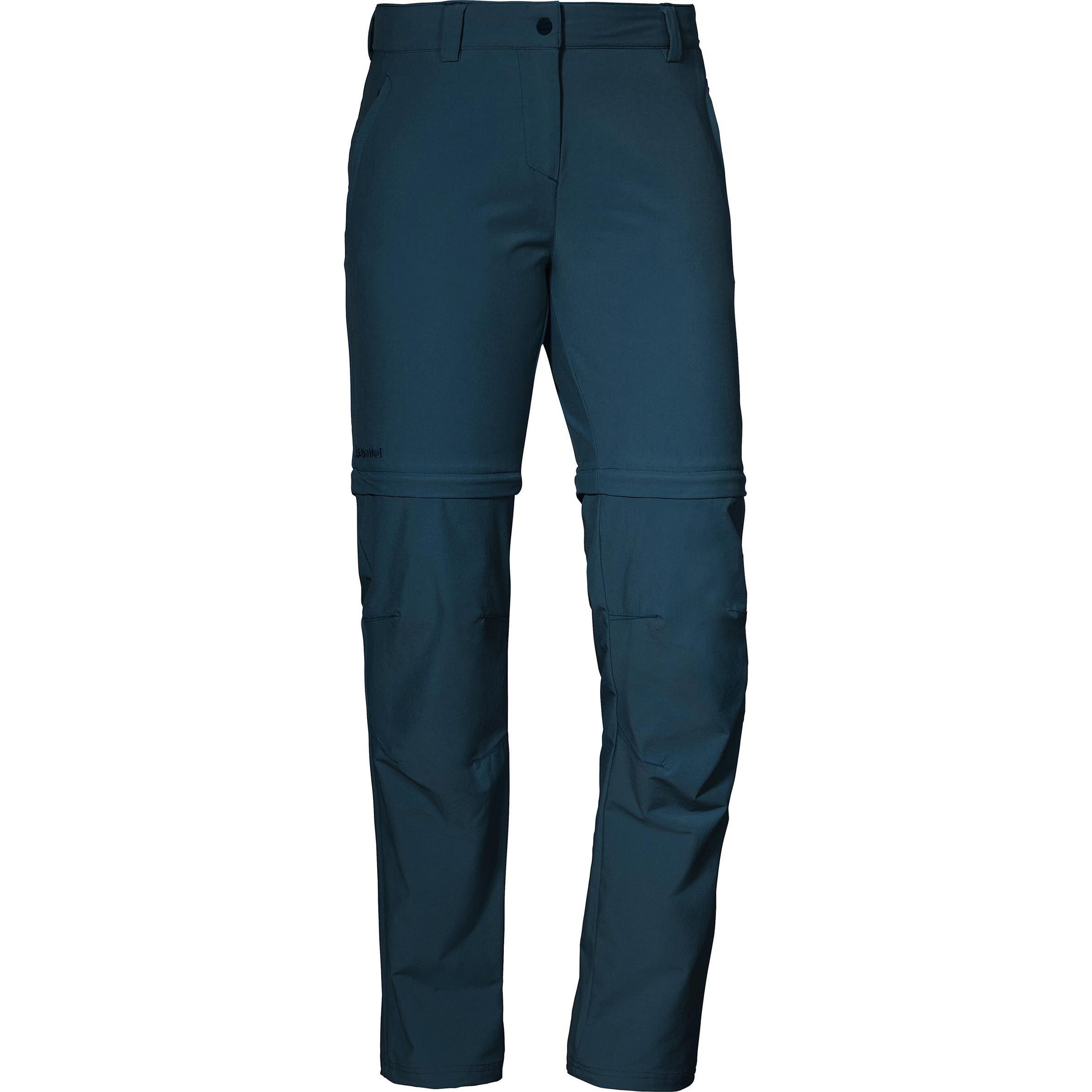 Schöffel, Damen, Outdoorhose, Women's Pants Ascona Zip Off (L), Blau, L