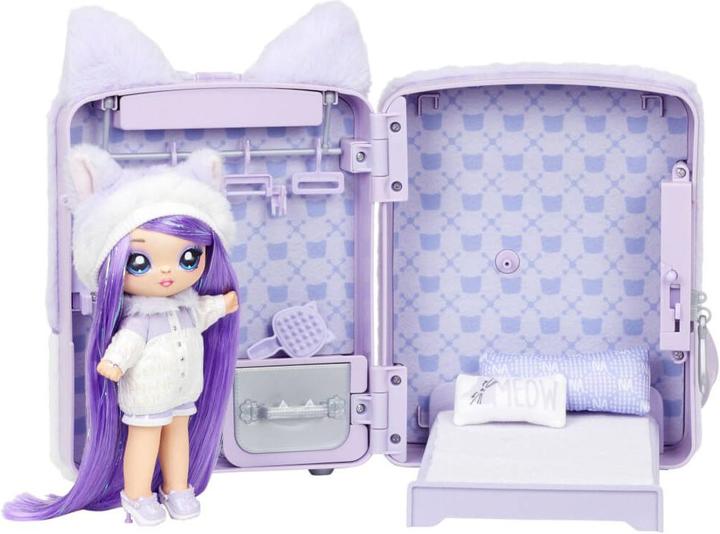 Produktbild MGA Na. Na. Na. Surprise 3-in-1 Backpack Bedroom Series 3 Playset- Lavender Kitty