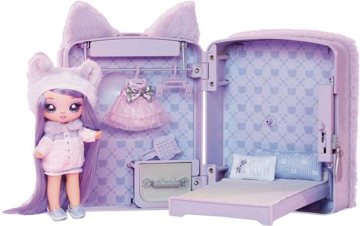 Produktbild MGA Na. Na. Na. Surprise 3-in-1 Backpack Bedroom Series 3 Playset- Lavender Kitty
