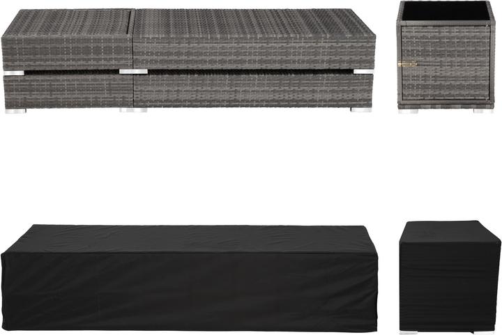 Immagine prodotto tectake 2x sedie a sdraio (184 cm)