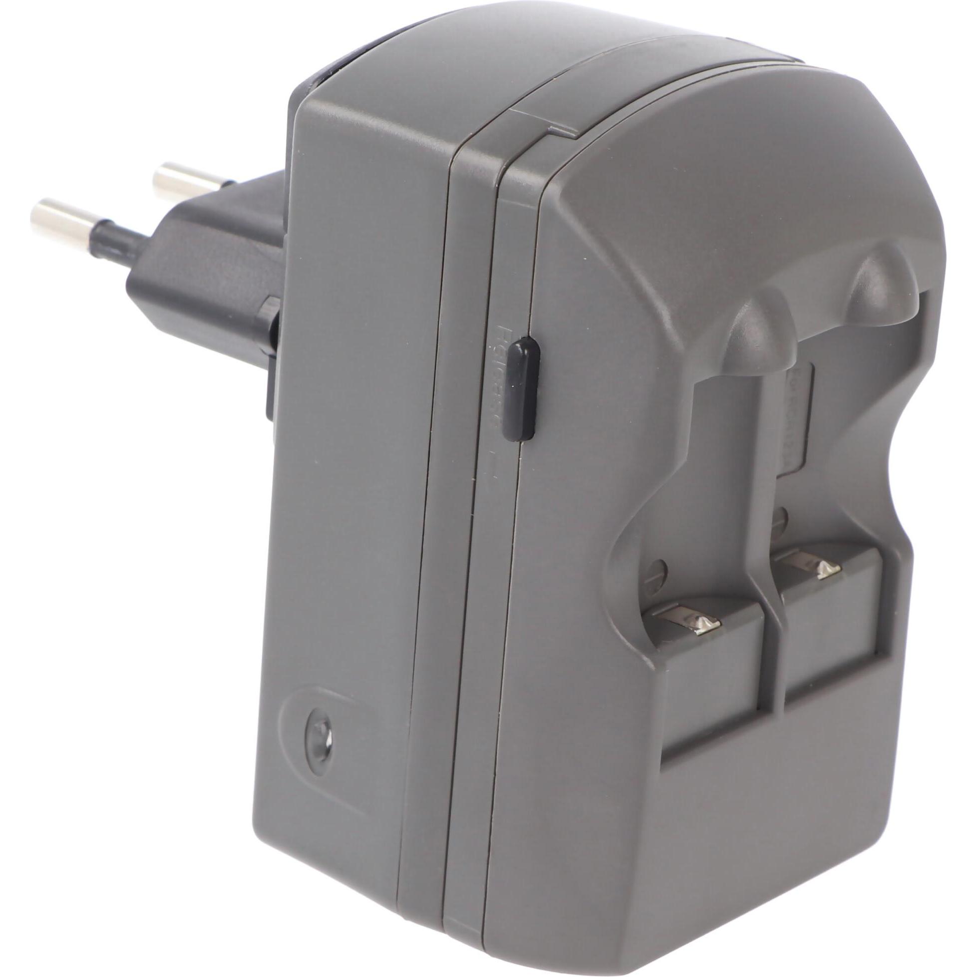 AccuCell Ladegerät für 3,0 Volt Akku, Charger für CR2, CR123 Batterien, ohne Batterien, Akku Ladegerät