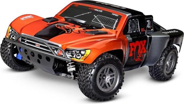 Immagine prodotto Traxxas SC.TRUCK SLASH 4x4 1:10 4WD EP RTR FOX BL-2s BRUSHLESS SENZA caricabatterie e SENZA batteria (RTR pronto all'uso)