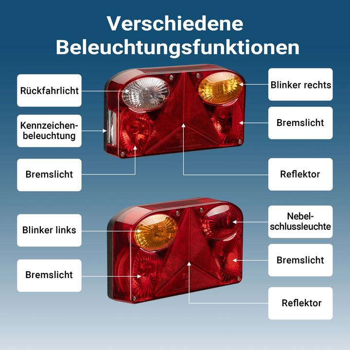 Actual product image Wiltec Trailer rear light (P21/5W)