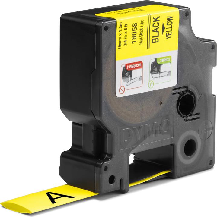 Produktbild Dymo Heissschrumpfschlauch ID1 19mm gelb (1.90 cm, Gelb)