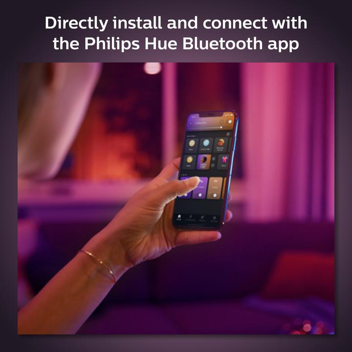 Actual product image Philips Hue White & Color Ambiance BT (E27, 9 W, 1100 lm, 1 x, F)