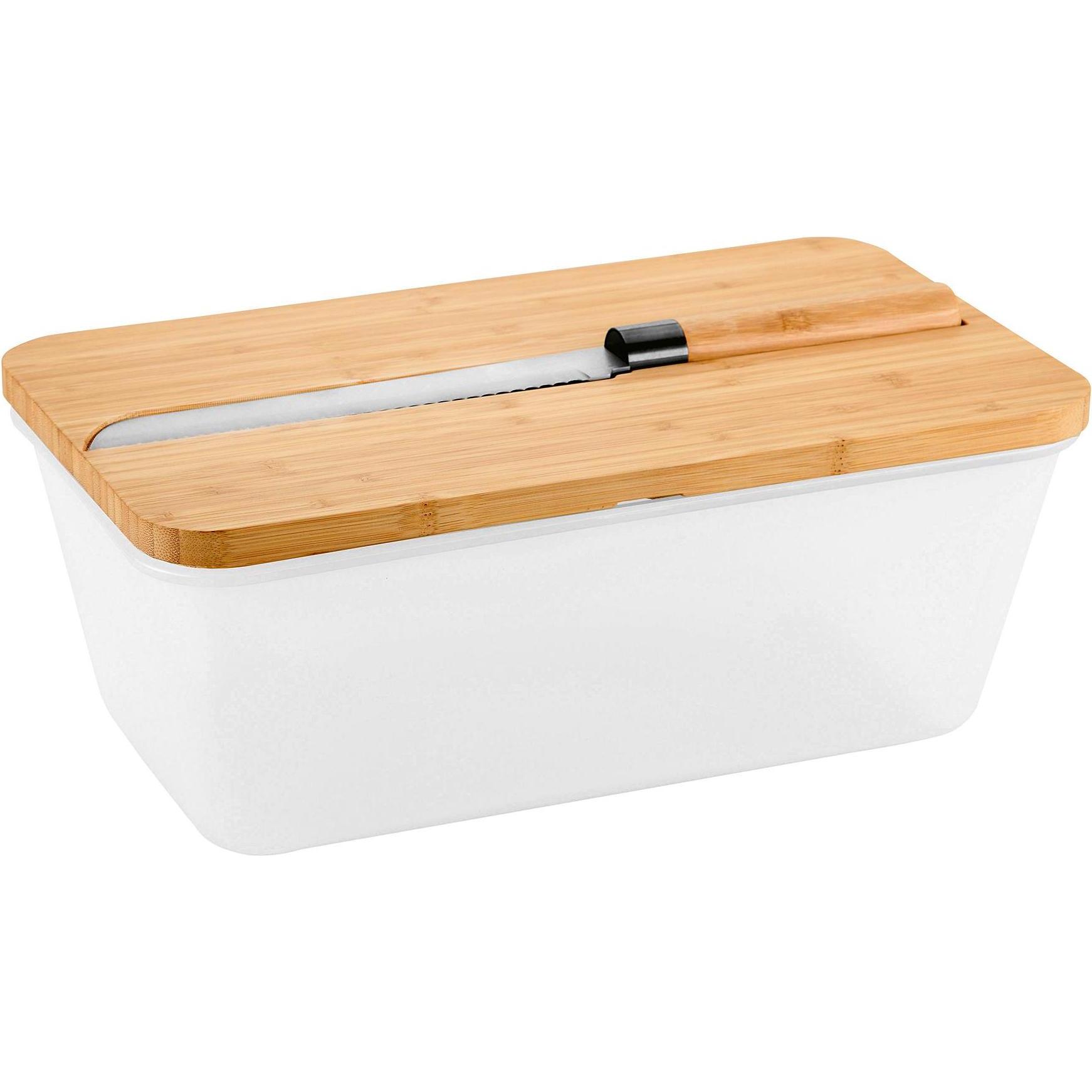 Kesper Brotbox m.Messer transparent, Brotaufbewahrung, Transparent