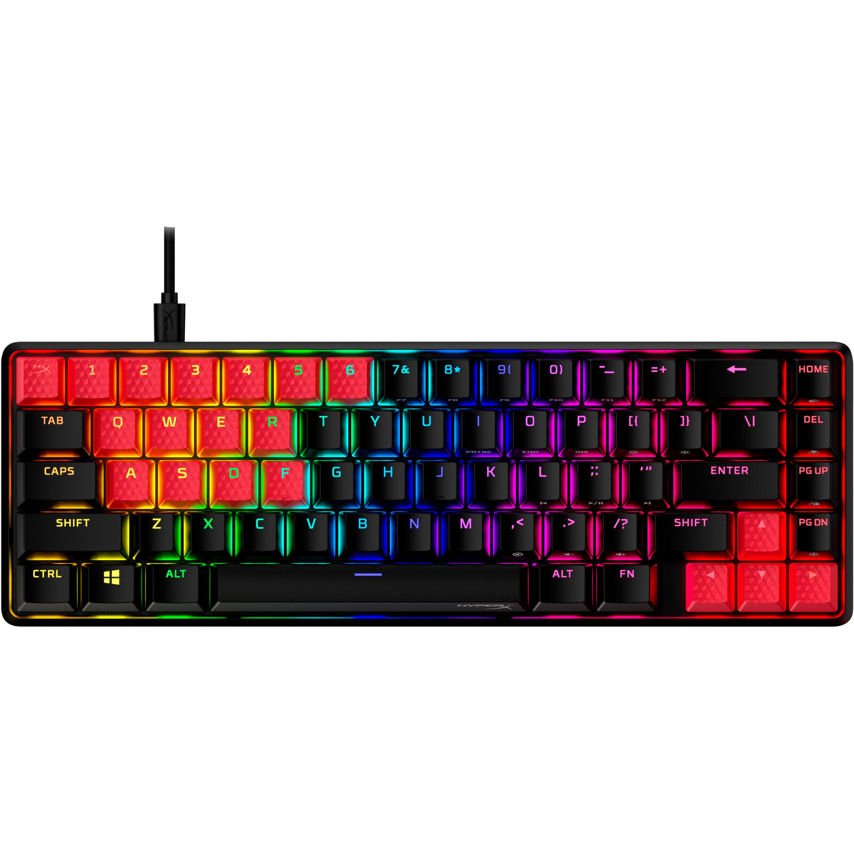 HyperX Rubber Keycaps, Keycaps, Rot