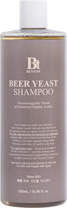 Immagine prodotto Benton Shampoo al lievito di birra (500 ml, Shampoo liquido)