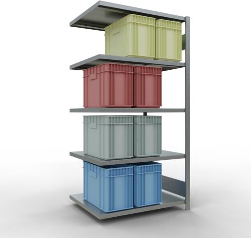 Immagine prodotto Schulte Lagertechnik MULTIplus250 sistema di alloggiamento aggiuntivo senza bulloni con bulloni di lunghezza