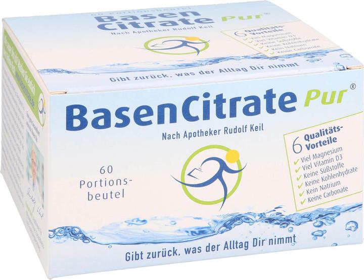 Image du produit Madena BasenCitrate pur d'après le pharmacien Rudolf Keil, sachets-portions, 60 pcs. Sachets (60 pièce(s), Beutel, 4.10 g)