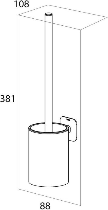 Productafbeelding Tiger Toiletborstelset Colar hangend roestvrij staal gepolijst