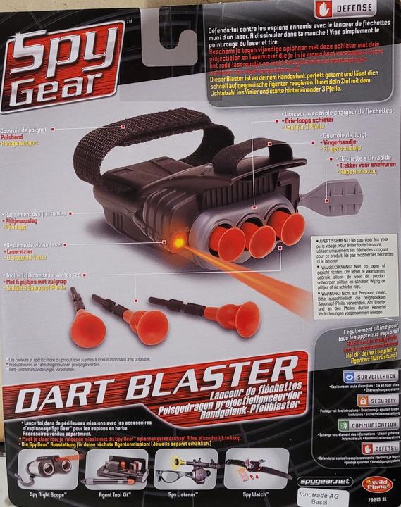 Actual product image Spy Dart blaster with light beam for target detection