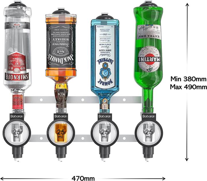 Image du produit Barbarian 4 Bottle Professional Aspect bouteille pour spiritueux