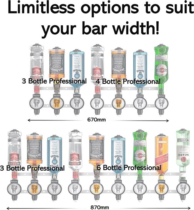 Image du produit Barbarian 4 Bottle Professional Aspect bouteille pour spiritueux