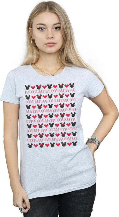Image du produit Disney - T-shirt MICKEY AND MINNIE CHRISTMAS HEARTS - Femme (XL)