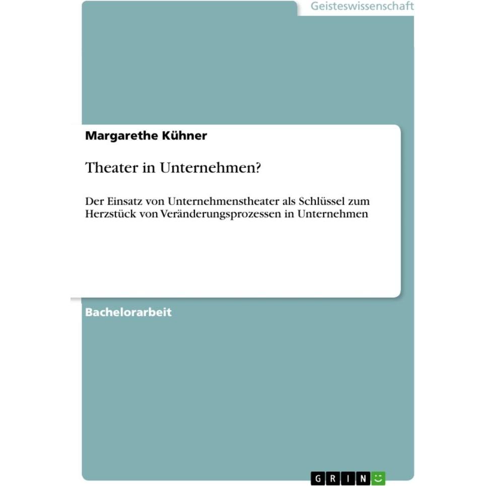 Kühner:Theater in Unternehmen?, Sachbücher