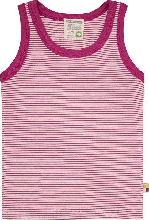 Actual product image loud + proud Double pack of fine rib vests (122, 128)